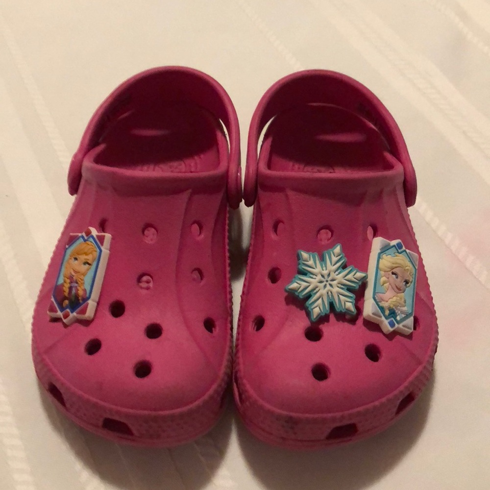 Pink Crocs
